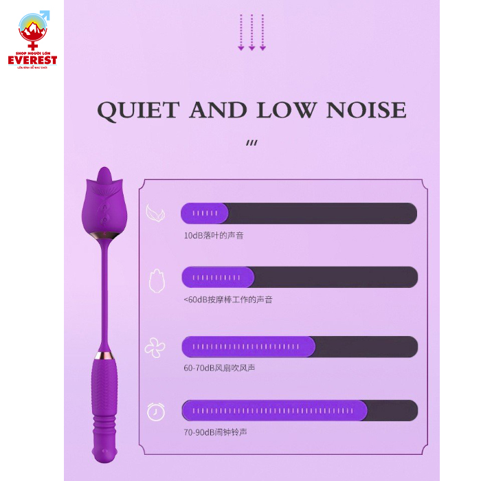 Trứng rung xoay thụt đầu bi kèm lưỡi rung hoa hồng thế hệ 1 