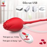  Trứng rung hoa hồng điều khiển từ xa bằng remote massage kích thích điểm G 