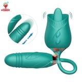  Trứng rung hoa hồng kết hợp đầu lưỡi liếm kích thích điểm G 