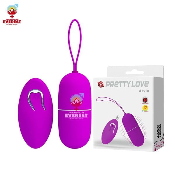  Trứng rung Pretty Love Arvin điều khiển từ xa 12 chế độ rung 