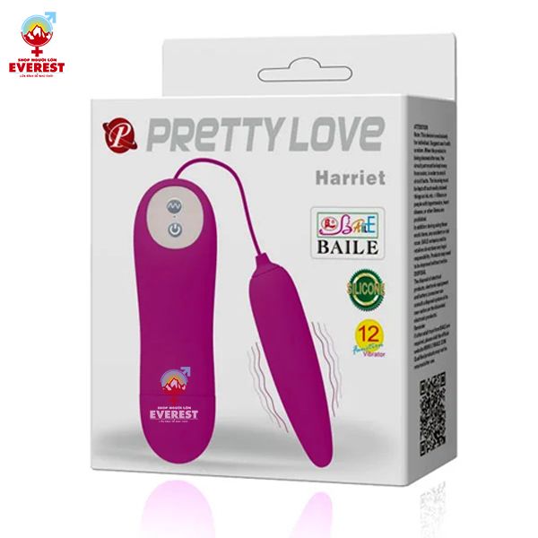  Trứng rung Pretty Love Harriet 1 đầu 12 chế độ rung 