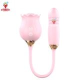  Trứng rung thụt kết hợp đầu bú hút hoa hồng nhiều chế độ 