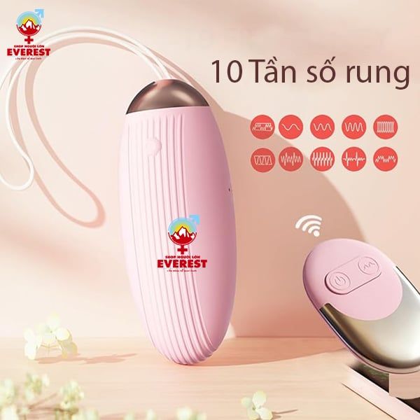  Trứng rung tình yêu điều khiển từ xa rung 10 tần số 