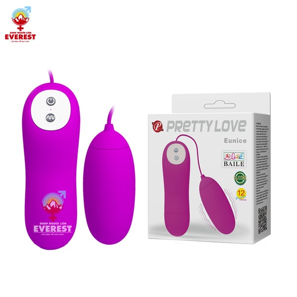  Trứng rung tình yêu Pretty Love Eunice 1 đầu 12 chế độ rung 
