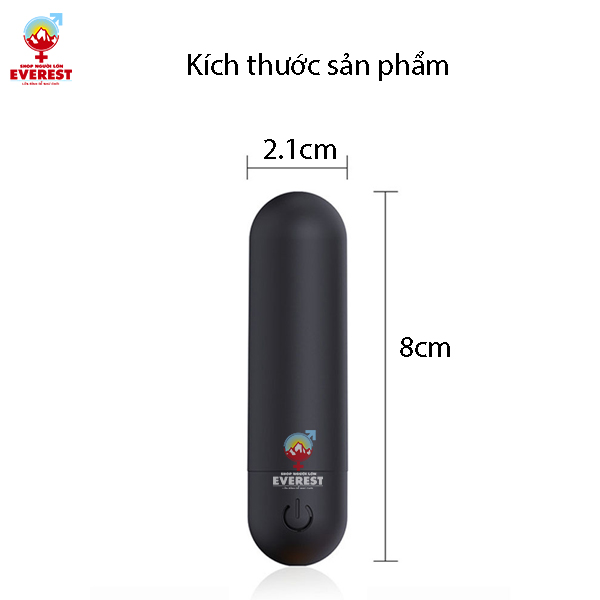  Trứng rung tình yêu silicon mini hình viên đạn rung 10 chế độ 