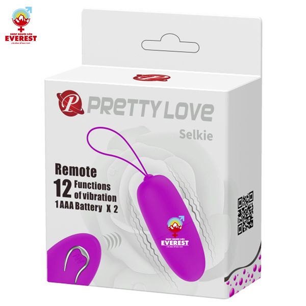  Trứng rung Pretty Love Selkie điều khiển từ xa 12 chế độ rung 