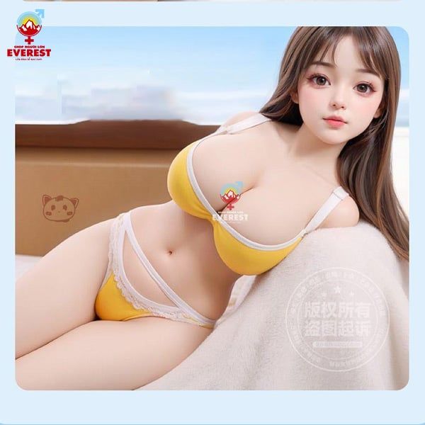  Búp bê tình dục bán thân khung xương có đầu có miệng cao cấp xinh xắn 