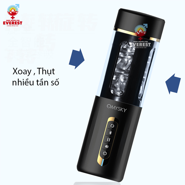  Máy bú mút rung thụt điều khiển bluetooth tự động đa năng QMYSKY 