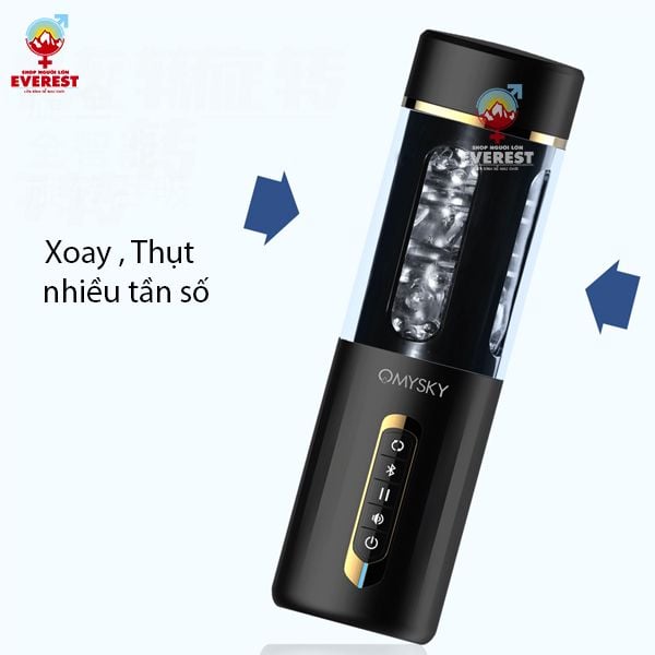  Máy bú mút rung thụt điều khiển bluetooth tự động đa năng QMYSKY 