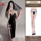  Váy ngủ cosplay nữ tu sĩ gợi cảm phối ren sexy 