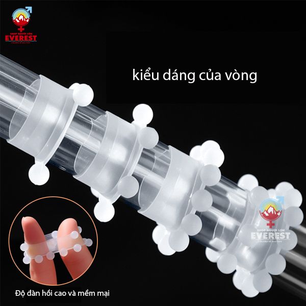  Vòng bi đeo dương vật silicon chống xuất tinh sớm nhiều loại 