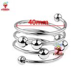  Vòng đeo cu inox Alexandra có bi tăng khoái cảm [5 size] 