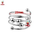  Vòng đeo cu inox Alexandra có bi tăng khoái cảm [5 size] 