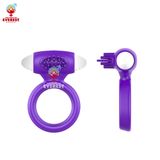  Vòng đeo dương vật có rung silicon siêu co giãn và kích thích 