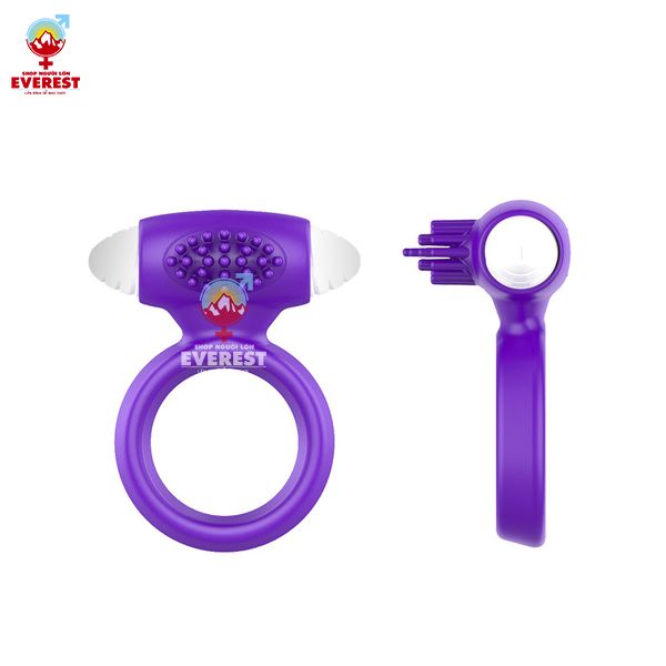  Vòng đeo dương vật có rung silicon siêu co giãn và kích thích 