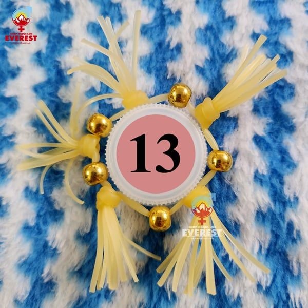  Vòng đeo râu rồng silicon 5 râu 5 bi mẫu 13 