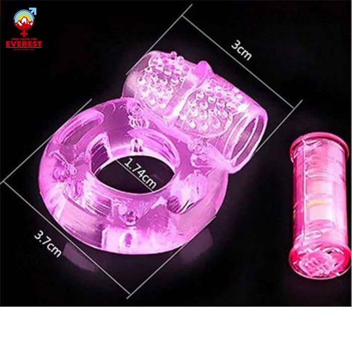  Vòng rung đeo dương vật giá rẻ Silicon Vibra Hole Ring Baile 