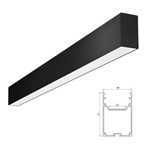  ZEN Profile Thanh nhôm treo 75x50 LED 