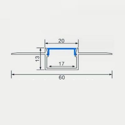 ZEN Profile Thanh nhôm âm trần LED