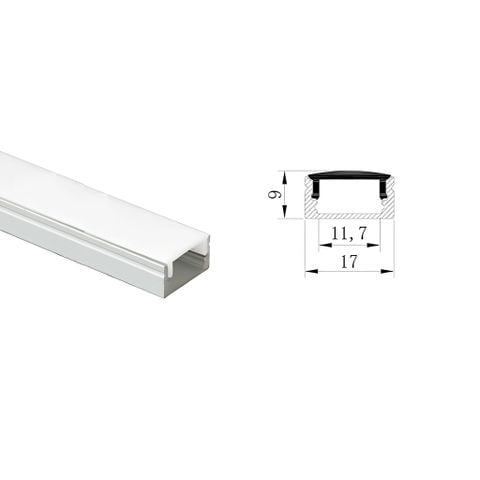  ZEN Profile Thanh nhôm U1709 LED 
