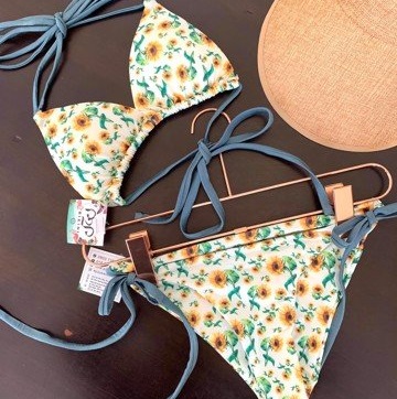 Bikini 2 mảnh cột dây hoa nhí