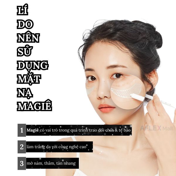 Mặt nạ dưỡng trắng da giảm thâm nám với miếng Magie thần kỳ Mela Snow LAPNPEOPLE