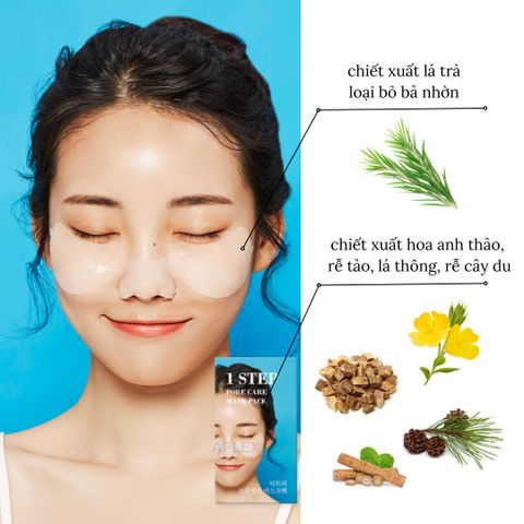 Mặt nạ thu nhỏ lỗ chân lông với miếng Magie Pore Care Sky Patch LAPNPEOPLE