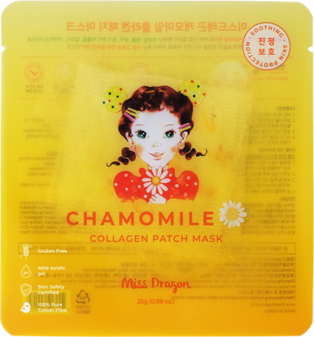  Mặt nạ Miss Dragon - Mặt nạ Collagen hoa cúc - Chăm sóc da mụn, da ửng đỏ, cung cấp collagen giúp da tươi tắn, đàn hồi tràn đầy sức sống (miếng 25 g) 