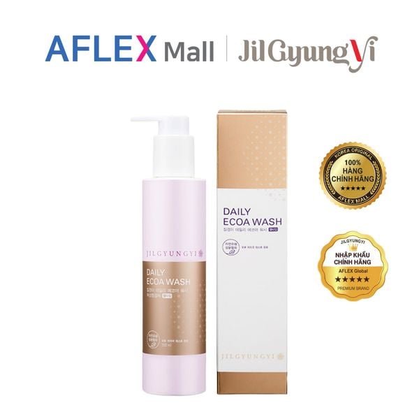 Dung dịch vệ sinh phụ nữ Jilgyungyi Daily Ecoa Wash phiên bản cao cấp khử mùi giảm ngứa, cân bằng pH vùng kín 200ml