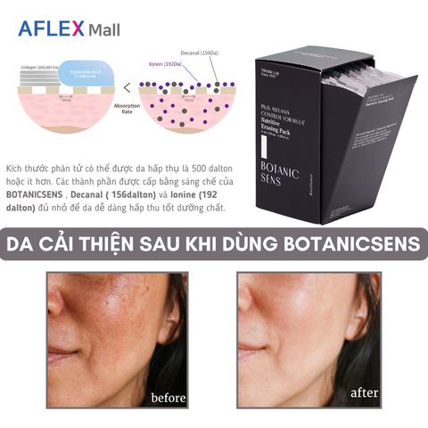  Mặt nạ dưỡng trắng da mờ thâm nám BOTANICSENS Nutritive Erasing Pack 
