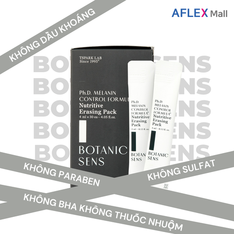  Mặt nạ dưỡng trắng da mờ thâm nám BOTANICSENS Nutritive Erasing Pack 