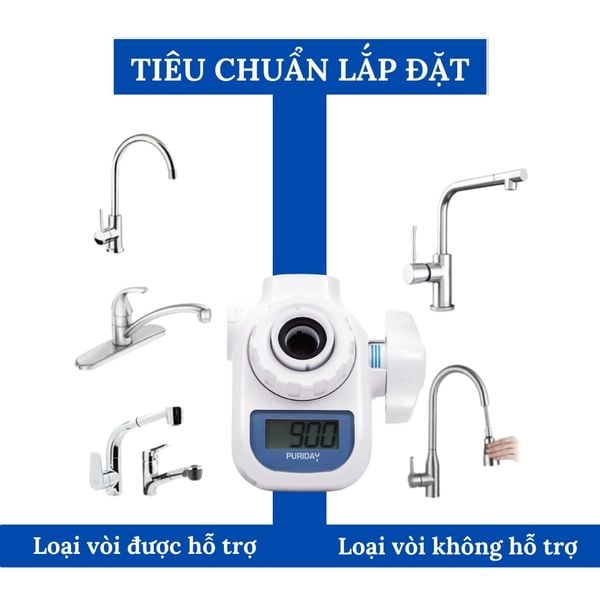 Máy lọc nước lắp tại vòi Puriday BW9 H & CARE Hàn Quốc