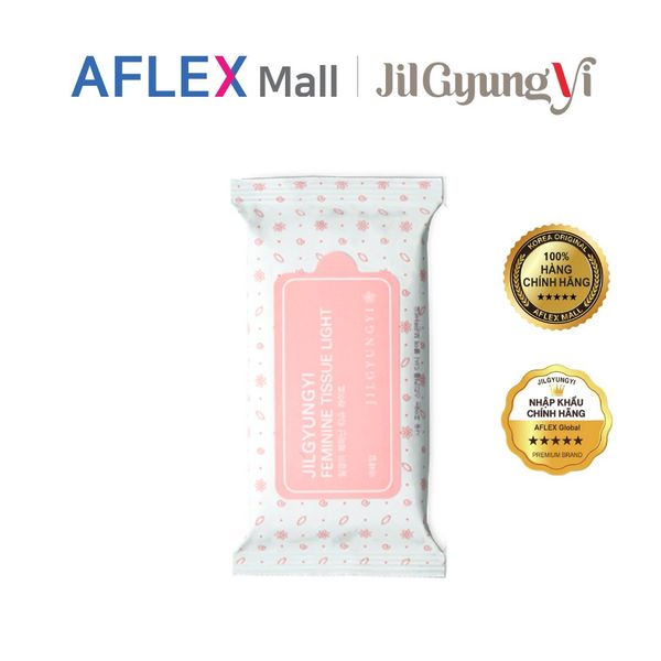 Khăn giấy ướt vệ sinh vùng kín Jilgyungyi Feminine Tissue Light 10 miếng