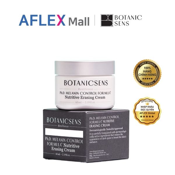 Kem dưỡng trắng da, mờ thâm nám BOTANICSENS Ph.D MELANIN CONTROL  FORMULA Nutritive Erasing Cream