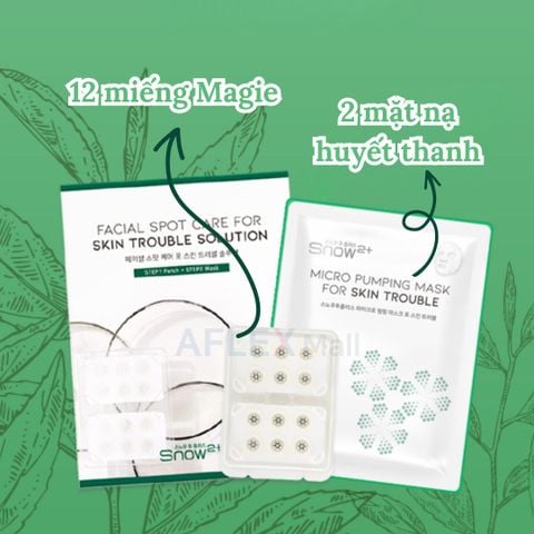  Miếng dán mụn kèm mặt nạ với miếng Magie thần kỳ LAPNPEOPLE tái tạo làm dịu da 