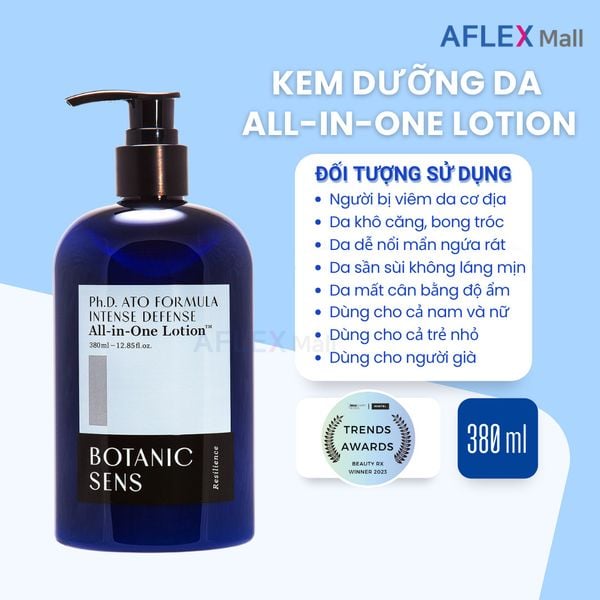 Kem dưỡng ẩm toàn thân BOTANICSENS Ph.D ATO All-in-One Lotion