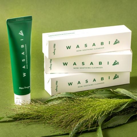  Sữa rửa mặt Miss Dragon - Sữa rửa mặt làm dịu da Wasabi chiết xuất trái nhàu - Wasabi Noni Soothing Cleanser (100 ml) 
