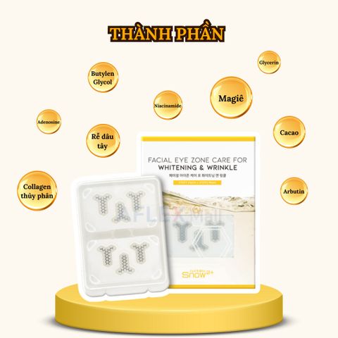 Mặt nạ mắt với miếng Magie Eye Zone LAPNPEOPLE loại bỏ quầng thâm chống nếp nhăn