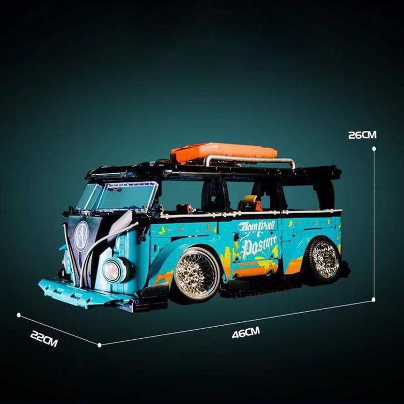  Mô Hình Nhựa 3D Lắp Ráp Kbox Xe Picnic Volkswagen T1 1:10 (2550 mảnh) 10510 – LG0041 