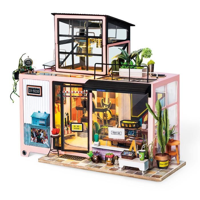  Mô Hình Gỗ 3D Lắp Ráp ROBOTIME DIY Dollhouse Nhà Tí Hon Kevin's Studio DG13 – WP050 