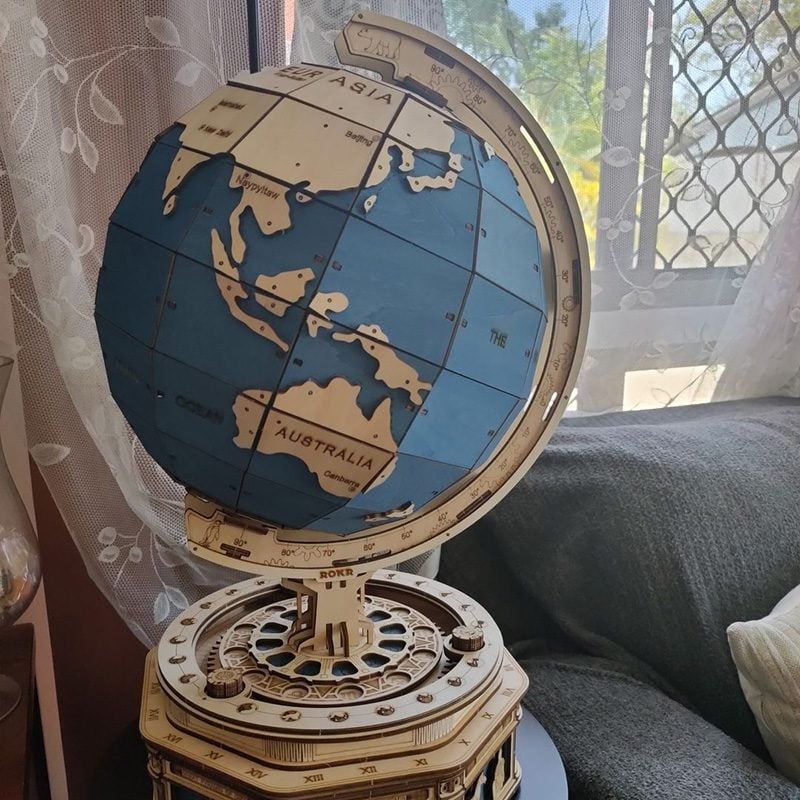  Mô Hình Gỗ 3D Lắp Ráp ROBOTIME ROKR Quả Địa Cầu Lớn (567 mảnh, The Huge Globe) ST002 – WP239 