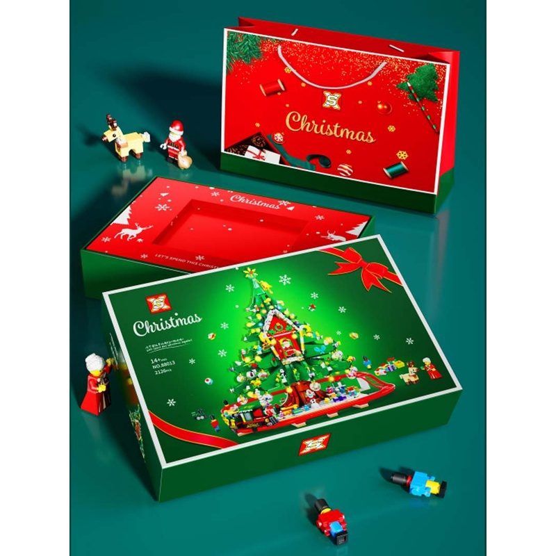  Mô Hình Nhựa 3D Lắp Ráp Cây Thông Giáng Sinh & Đoàn Tàu Lửa 88013 (Christmas Tree & Train, 2126 mảnh) - LG0086 