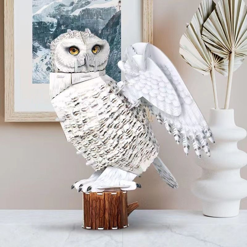  Mô Hình Giấy 3D Lắp Ráp CubicFun Con Cú Tuyết (62 mảnh, Snowy Owl) DS1079h - PP001 