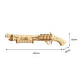  Mô Hình Gỗ 3D Lắp Ráp ROBOTIME Súng Cao Bồi (172 mảnh, Terminator) M870 LQ501 - WP171 