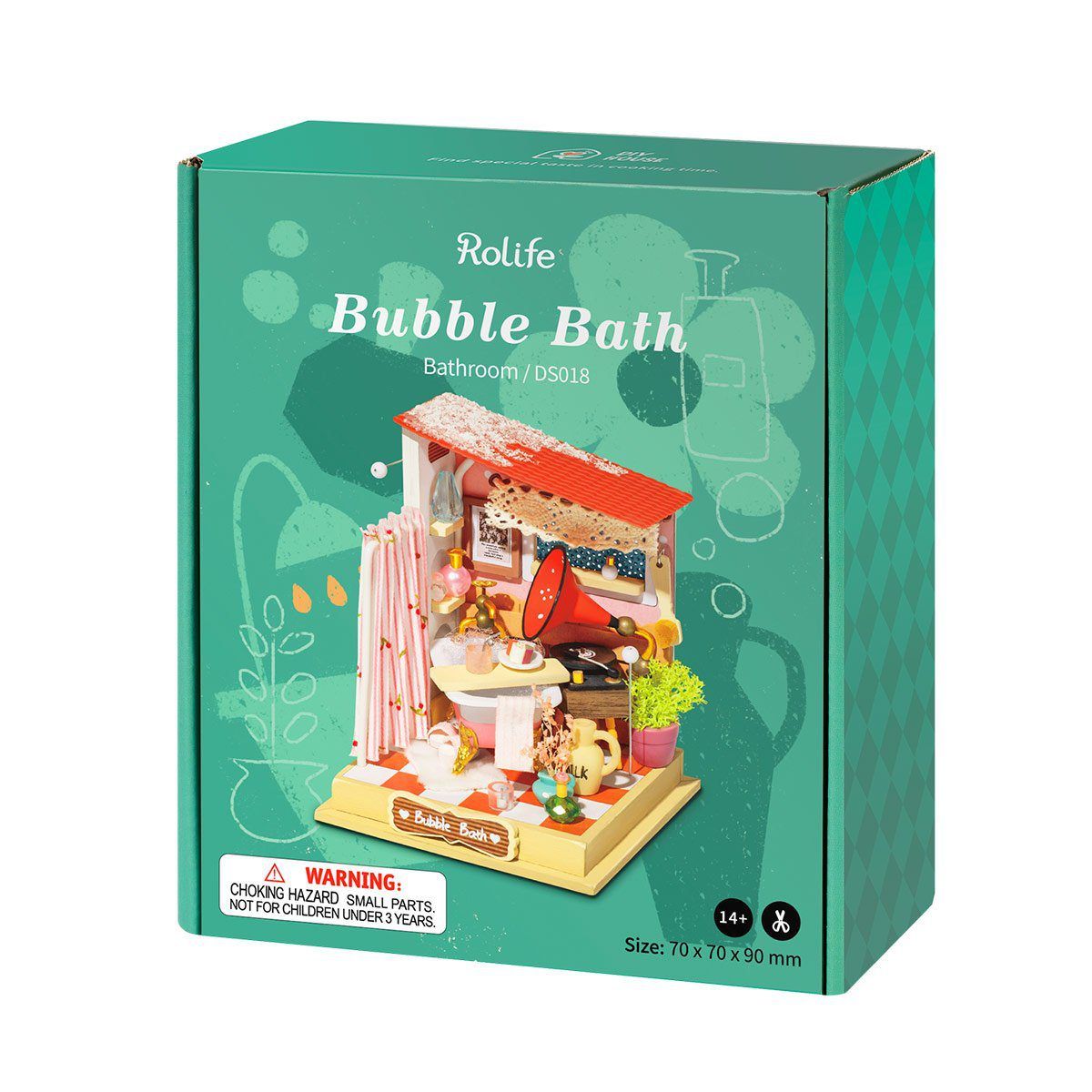  Mô Hình Gỗ 3D Lắp Ráp ROBOTIME Rolife Bubble Bath (150 mảnh, Bathroom) DS018 - WP225 