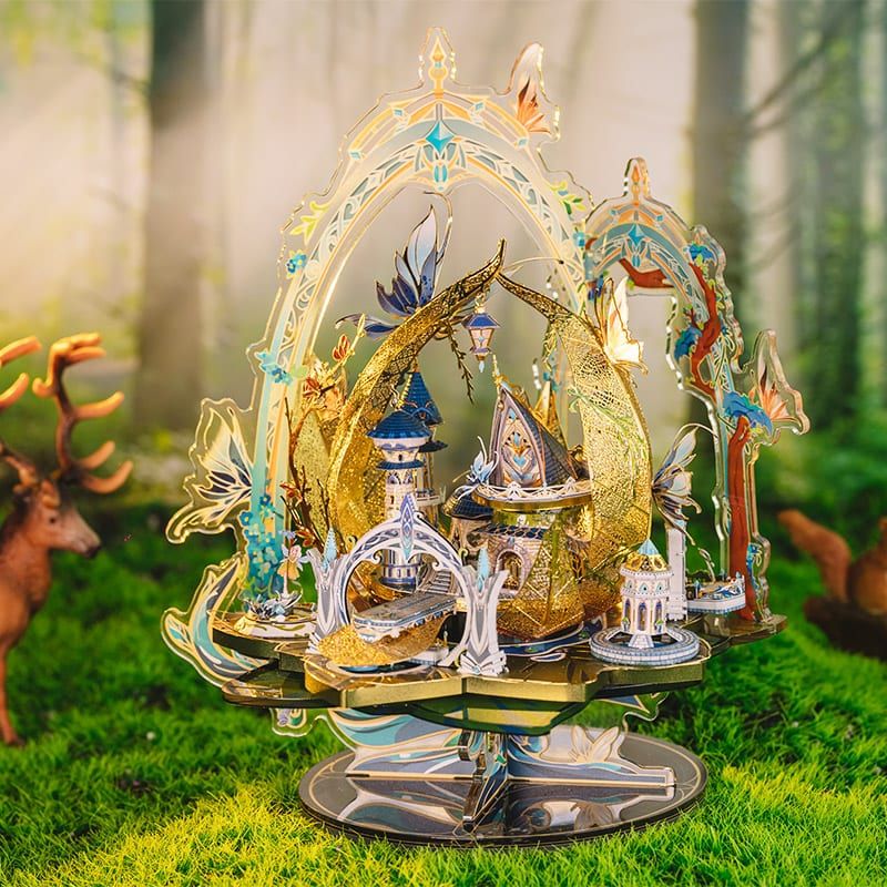  Mô Hình Kim Loại 3D Lắp Ráp MU Lâu Đài Của Tộc Tiên (139 mảnh, Elf Castle) YM-N121-A - MP1029 