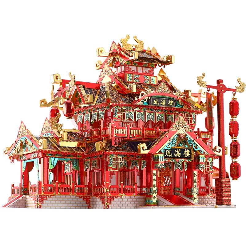  Mô Hình Kim Loại 3D Lắp Ráp Piececool Phong Mãn Lầu (The Restaurant) HP145-RGK - MP866 