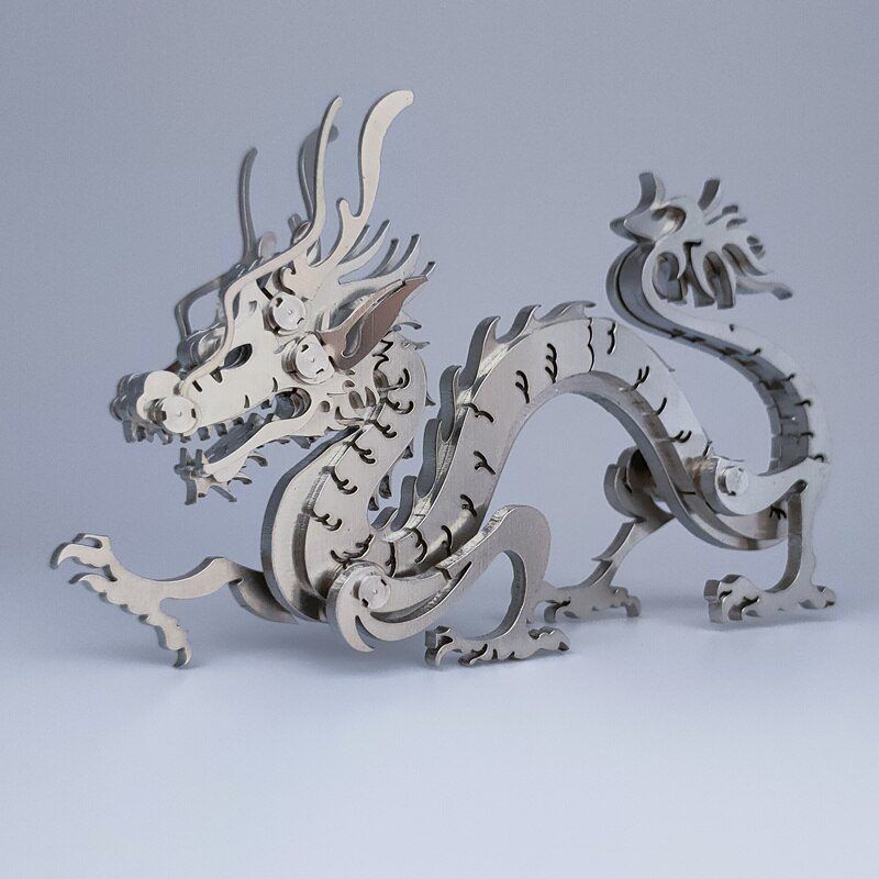  Mô Hình Kim Loại Lắp Ráp 3D Steel Warcraft Con Rồng (15 mảnh, The Dragon) – SW035 