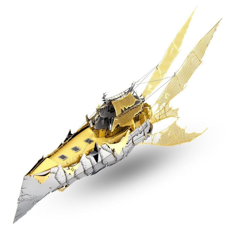  Mô Hình Kim Loại 3D Lắp Ráp Piececool Mayra's Warship (75 mảnh, Yellow) HP074-GS - MP1107 