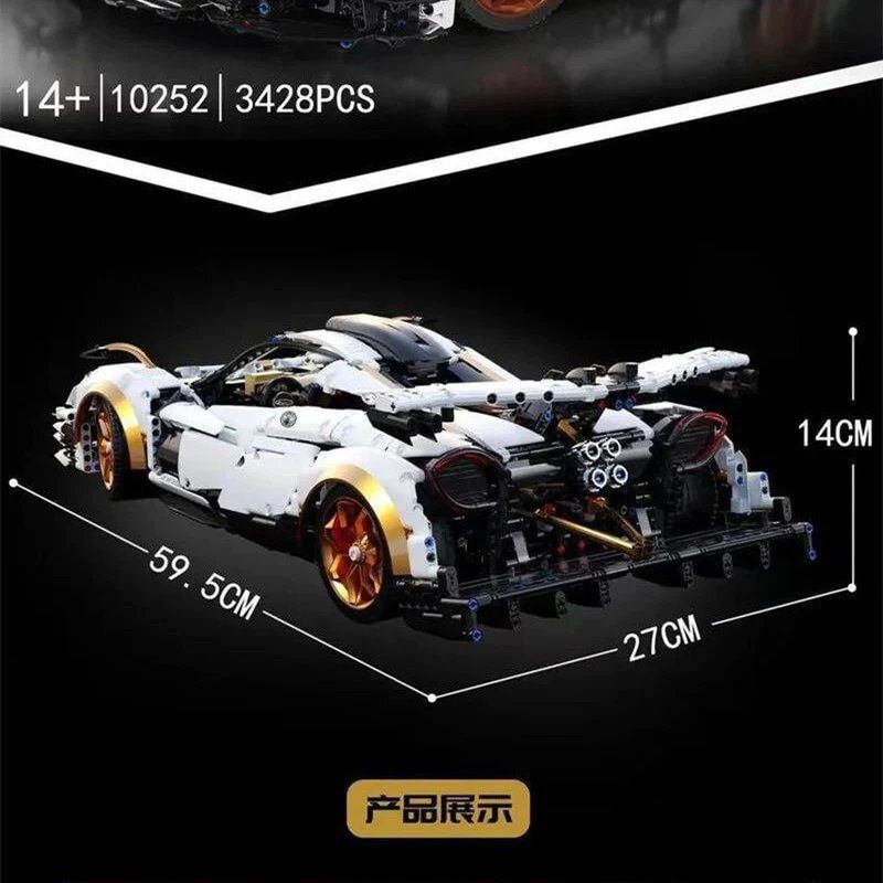  Mô Hình Nhựa 3D Lắp Ráp Kbox Siêu Xe Đua Pagani Huayrar R 10252 (3428 mảnh) 1:8 – LG0040 